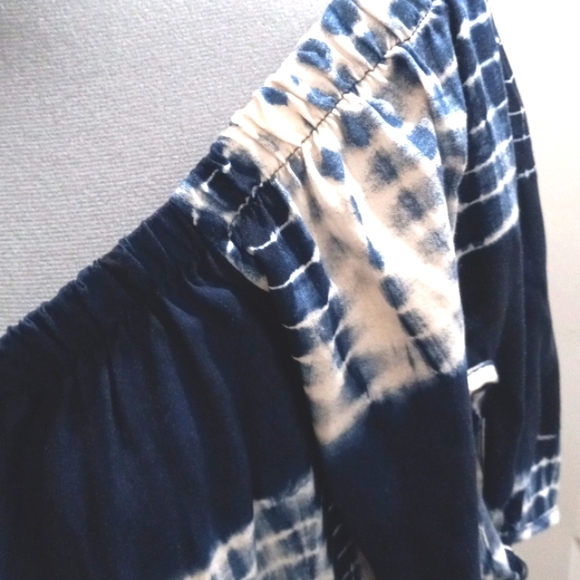 Peppermint, Sz L, Tie Dye, Top with Tie Sleeves, Elastic Neck - Picture 4 of 7